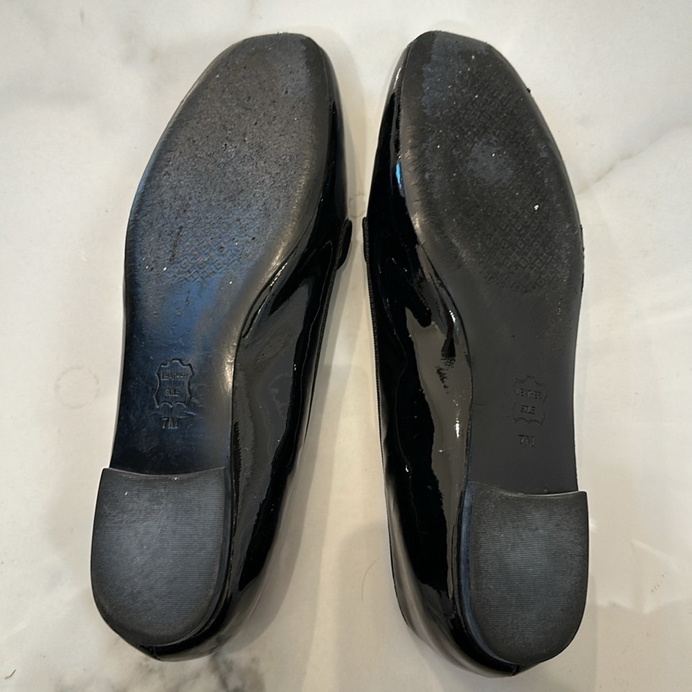 Tory Burch “Samantha” patent leather black loafers shoes flats - Picture 11 of 12